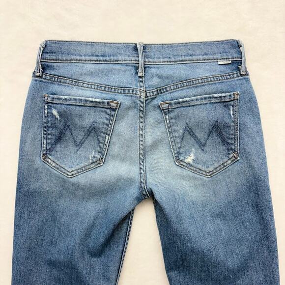 MOTHER Denim Jeans The Dropout Lost And Found Medium Wash Womens Size 26 - Picture 4 of 13